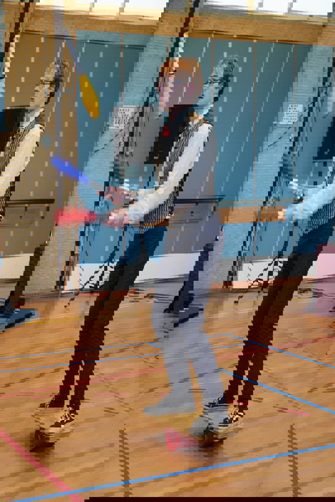 Een van de circusacts!