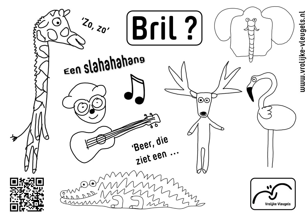 Deze kleurkaart op A5 krijgen alle kinderen na afloop